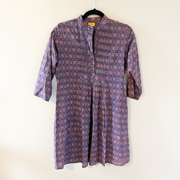 Roberta Roller Rabbit Dresses & Skirts - Roberta Roller Rabbit blue red‎ floral mini dress pleated xs
